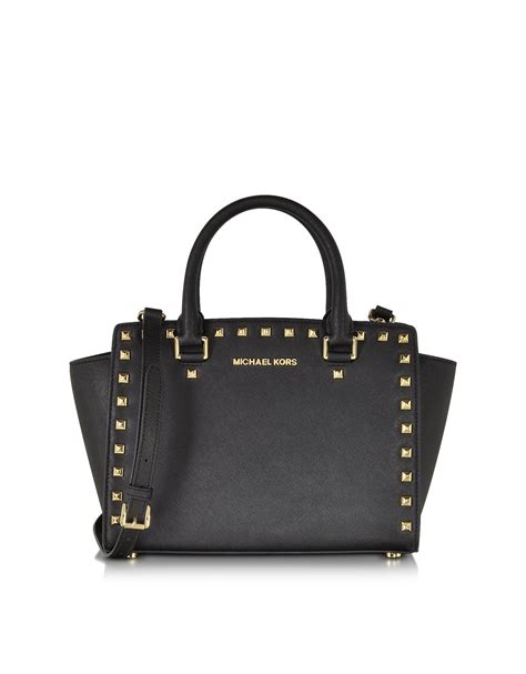 michael kors selma medium black